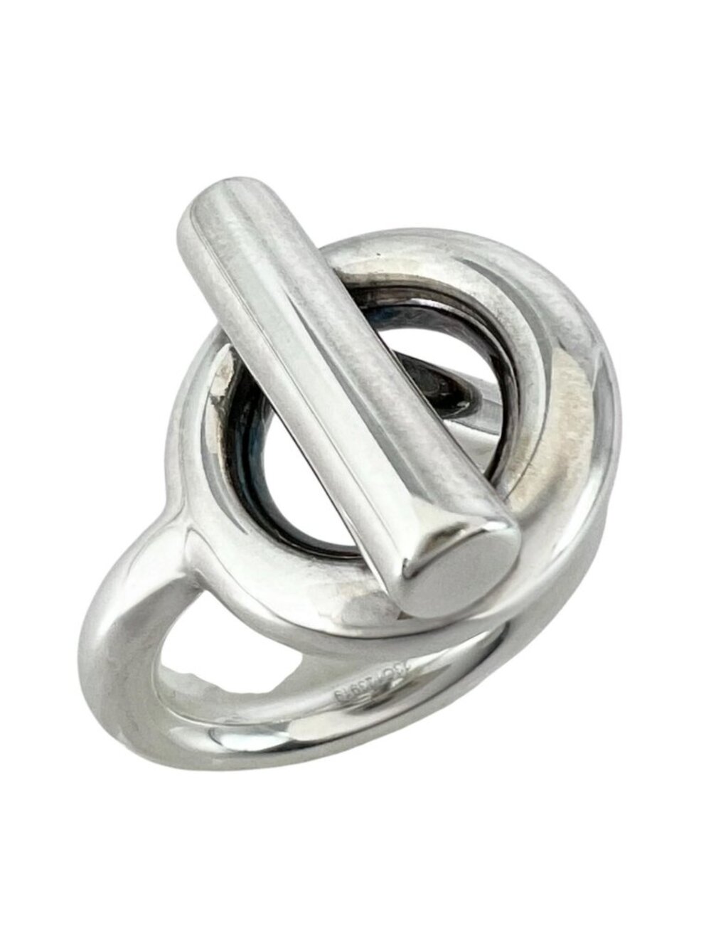 Hermes Echappee MM Silver Ring